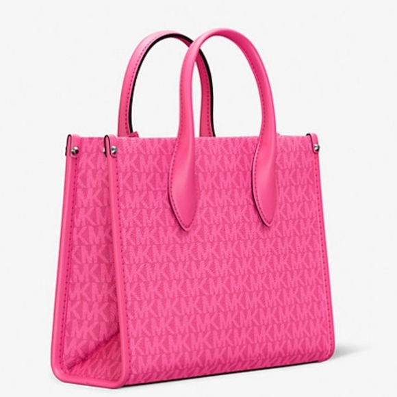 Michael Kors Mirella Pink Tote Bag. - Picture 5 of 7